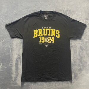 Old Time Hockey Boston Bruins Shirt Mens Large Black NHL Graphic Tee